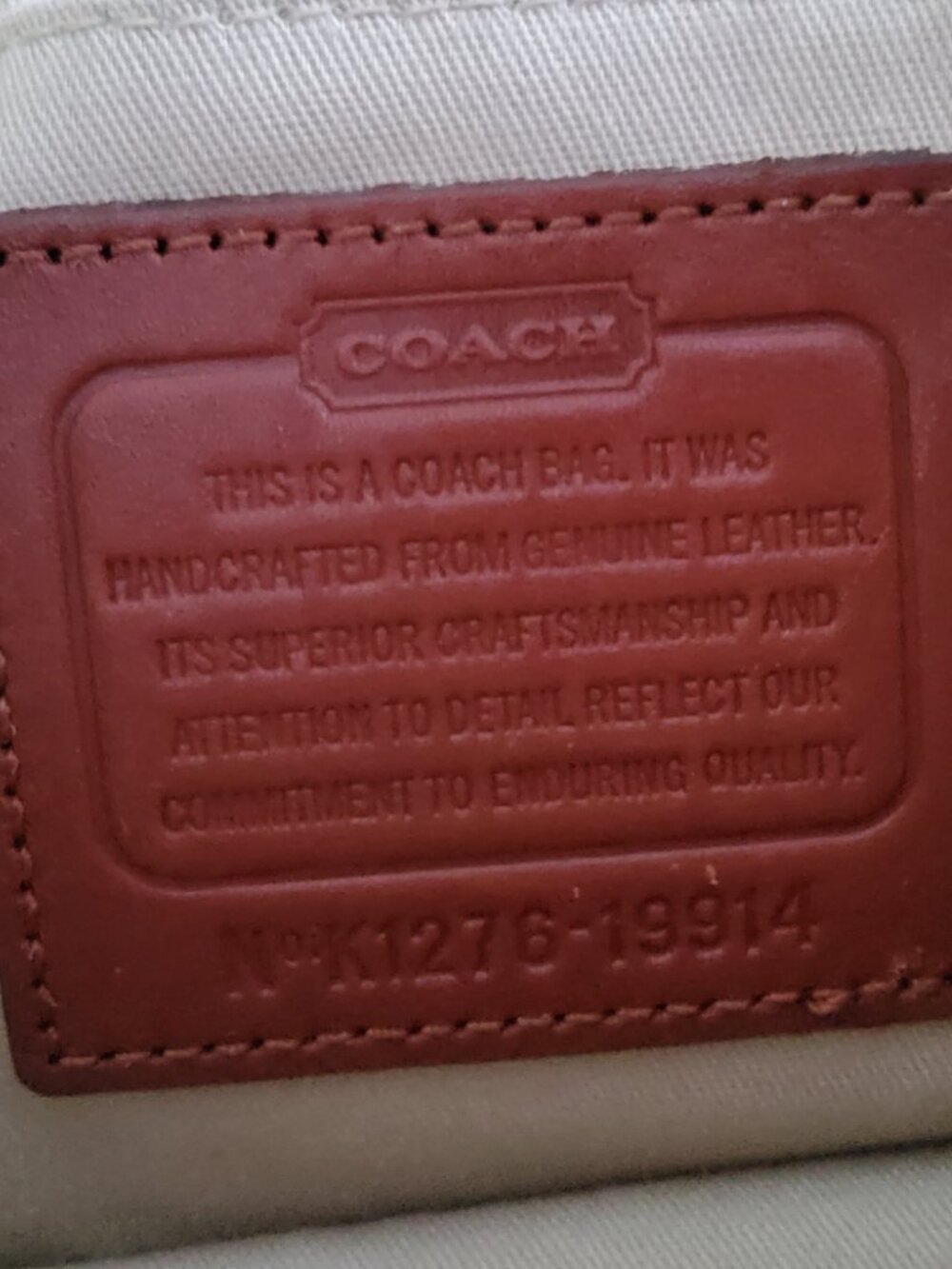 Coach 19914 Legacy Penny Crossbody or Shoulder Bag in Cognac - Picture 6 of 9